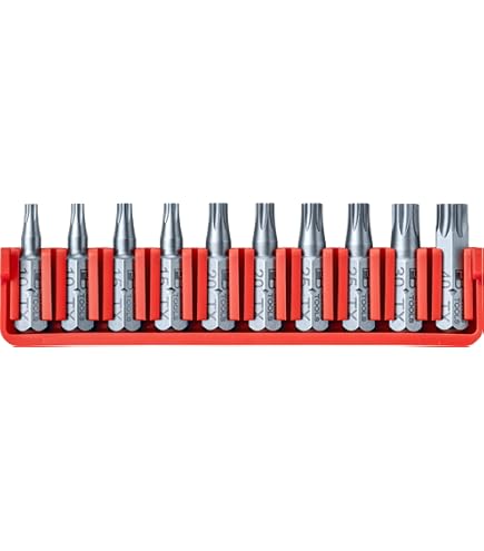PB Swiss Tools Phillips & Pozidriv Bit Block Set - 10-Piece Precision Bits, Swiss Made