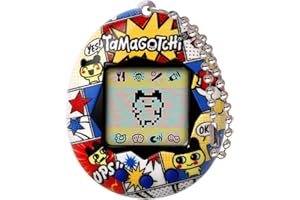 TAMAGOTCHI Bandai Original Comic Strip Shell Original Cyber Pet 90s Jouet pour Adultes et Enfants avec chaîne | Les Animaux virtuels rétro sont d'excellents Jouets ou Cadeaux pour garçons et Filles à
