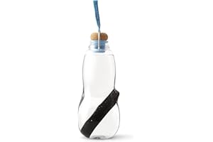 BLACK + BLUM BLACK+BLUM | Eau Good Filter Water Bottle | Filtered Water using Traditional Japanese Binchotan Charcoal Filter Sticks, for Healthy Hydration | Leak Proof, BPA Free Tritan | Blue, 800 ml
