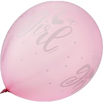 Palloncini Compleanno Happy Birthday - 6 Pezzi In Lattice Oro Rosa Glitz - 30 Cm - Unique Party - copertina