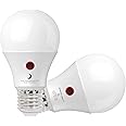 SINCELIGHT Dusk to Dawn LED Light Bulb 9W with Dual Photocell Sensors, ON/Off Automatic Depends on The Daylight Level, Outdoor Night Light from Dusk Till Dawn, Security Bulbs, Neutral 4000K, 2 Pack