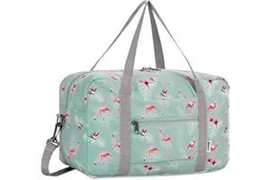 WANDF Ryanair bagaż podręczny 40x20x25 cm torba podróżna mała składana torba sportowa weekendowy bagaż podręczny dla mężczyzn i kobiet (niebieski flaming 20L z paskiem na ramię)