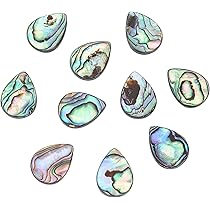 Lot De 10 Perles Naturelles De Coquillage De Cowrie Avec Mauvais Œil En