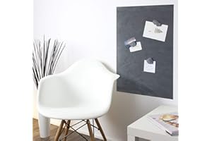 ‎STEINMINE - DESIGNMANUFAKTUR Magnetic Board Slate 4 in 1 (Magnetic Board + Chalkboard + Pin Board + Wall Picture) Natural Stone Magnetic Board with 1 x Stone Magnet and 1 x Chalk Piece in Various Stone Types and Sizes 30 x 60 cm, 40 x 60 cm, 80 x 60 cm