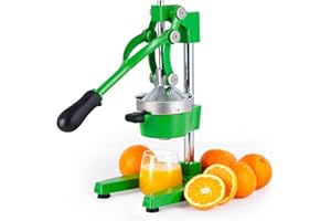 CO-Z Commercial Grade Citrus Juicer Professional Hand Press Manual Fruit Juicer Heavy Duty Orange Juicer Citrus Orange Lemon Lime Pomegranate,Green