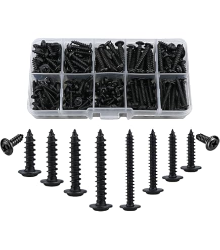 FHE Vis à Bois Auto-taraudeuse En Acier Inoxydable 304 à Moitié Filetée - Bricolage