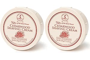 Taylor of Old Bond Street Cedarwood Shaving Cream Bowl 150g 2-Pack
