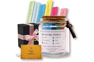 SNUGGET Christian Gifts for Women, Men, Bible Verse Jar, Bible Accessories, Prayer Jar, Religious Gifts for Mom Dad Baptism Gifts for Girls Boys