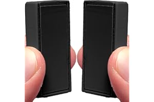 Homie Magnetic Shower Curtain Weights Made of Waterproof Magnets + Carry Bag, Great Home Decor for Bathroom, Liner, Flags and Transparent, Clip on Bottom (Black)