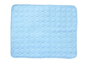 UKCOCO Tapis Rafraîchissant pour Animaux, Tapis de Couchage Respirant pour Chiens Chats Lapins Hamsters et Autres Animaux, 50 x 40 cm/20"x 16" (Bleu)