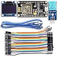 REES52 ESP8266 Weather Station IoT Starter Kit for Arduino IDE with ESP8266 ESP-12E Development Board 0.96" OLED Display and DHT11 Temperature and Humidity Sensor