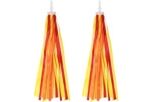 PATIKIL Bike Streamers, Colorful Scooter Handlebar Tassels Grips Ribbon Accessories Decorations for Girls Bicycle Tricycle Handles