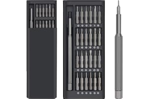 Windspeed 24 in 1 Mini Screwdriver Set with Case, Small Screwdriver Set of Flathead and Phillips, Screwdrivers Magnetic Micro Screwdriver Kit for Electronics,Jewelers,PC,Glasses,Watch,Phone, Black