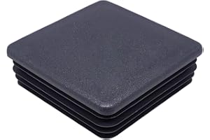 SKIR'CO (10 st) Fyrkantiga plastpluggar 80 x 80 mm, Rörändstycken, Fyrkantiga rörinsatser, Staketpluggar, Antracitgrå RAL 7016 färg