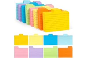 ‎KOOGEL Koogel Karteikarten, 640 Blätter Pocket Beschriftete Linien Kraftpapier Karten für Vokabel Lernen Unterwegs