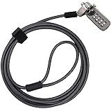 CaLeQi Laptopschloss Notebook Lock Computer Lock Kombination Kabel Lock mit 4 Digit Passwort Schutz Kombination Kabel Lock 2m