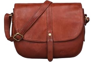 STILORD 'Kira' Sac à Main en Cuir pour Femme Sac à Bandoulière Vintage Petite Besace Sac à l'Épaule Sorties Soirées Shopping