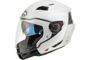 MOTOTOPGUN HELM AIROH EXECUTIVE WHITE GLOSS XL