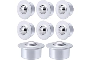 XiKe 8 Pack 7/8" Roller Ball Transfer Bearings, Used for Roller Stand, Transfer Equipment and Transmission System CYH Type.