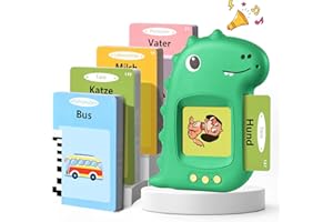 Sprechende Lernkarten Kinderspielzeug Ab 2 3 4 5 6 Jahre Lernspiele Für Autismus Lernspielzeug Deutsch Lernen Für Kinder Vorschulkinder Geschenk Für Jungen Mädchen 2-4 Jahre 224 Wörter Nur auf Deutsch