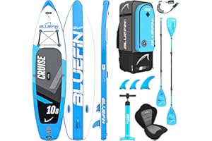 BLUEFIN SUP Bluefin Cruise Premium Stand Up Paddle Set | Tavola da Paddle Gonfiabile Premium per Adulti | Pacchetto SUP con Zaino, Pagaia in Fibra di Vetro e Pompa | Garanzia di 5 Anni
