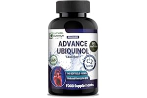 LIVEWELL NUTRITION LIMITED Ubiquinol Vegetarian (140 Softgels) High Potency 100mg – Kaneka Ubiquinol QH® Pure Encapsulation Naturally Fermented Reduced Form of Co Q10 Easy to Swallow