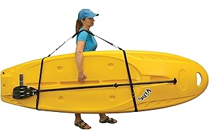 Pelican PS1295-1, Tracolla per Kayak e SUP Unisex, Nero, Taglia Unica