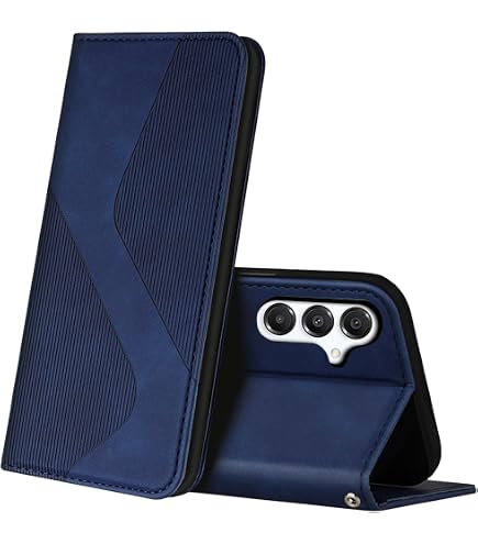 XINNI Cover per Honor X8a Custodia, retrò Flip Magnetica Pelle PU/TPU Portafoglio, Blu
