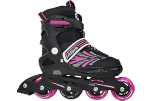 ‎L.A. SPORTS Inliner Skate Soft Kinder Jugend Damen Größenverstellung 5 Größen verstellbar