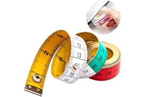PEDAS PEDIS LIMITED Portable Dual-Sided Fabric Measuring Tape, Flexible PU Small Pocket Measure for Tailors; Ideal for Dressmakers Sewing Accessories or as a measuring tape for body measurements in Inches and Centimetres
