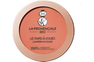 La Provençale Bio - Le Fard à Joues Lumière d'Ocres Certifié Bio - Blush Effet Bonne Mine - Pour Tous Types de Peaux - Teinte : Ocre d'Or (03)