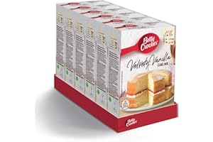 Betty Crocker Velvety Vanilla Cake Mix 425g (Pack of 6)