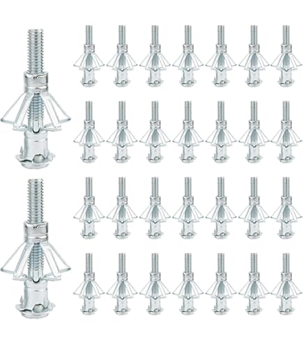 Tasselli A Espansione Metallo 30 Pezzi - M4x20, Zincati, Per Pareti Cave E Cartongesso - Foto 2
