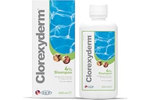 ICF | Clorexyderm 4% Dog Shampoo for Itchy Skin Relief | Anti Itch + Antifungal + Antibacterial Shampoo for Pets with Sensitive Skin 200ml