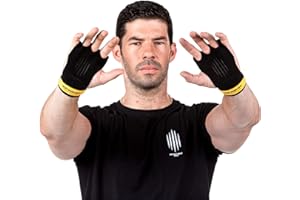 Earwaves ® Slim Grips 3 Trous - Maniques 1mm en Cuir Souple pour Homme et Femme. Gants Hand Grips pour la Gymnastique, Pull-ups, Muscles ups, la Barre, Les Anneaux.