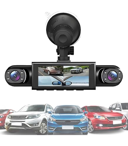 Uhngw Dash Cam Per Auto - 4 Canale Alimentato A Batteria Dash Cam Registratore 1080p Laterale Con Scheda 32g Retromarcia Per Camion Taxi Punto Cieco Veicolo