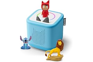 tonies Toniebox 2 Pack Boite à Histoire pour Enfant 1 à 9 Ans, Robuste & Facile à Utiliser, avec Le Roi Lion et Lilo & Stitch, Bleu