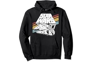Star Wars Millennium Falcon '77 Retro Stripes Poster Pullover Hoodie