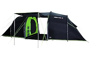 High Peak Tauris Tente Mixte Adulte, Anthracite/Vert, 620 x 240 x 200 cm
