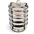 BLeaf Stainless Steel-5 Plate Thatte Idli Stand Dhokla Maker (5 Plate, 5 Idli)