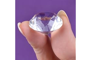 LONGWIN 25mm W Cristal Diamant Presse-papiers Ornement Décorations De Lieu De Maison Solide Clair