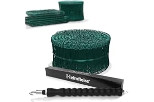 Heimfleiss® Drillapparat Driller + rödeltråd 1,4 x 100 till 300 mm (1 000 st.) – högkvalitativ uppsättning av trådbindare rödeltång & bindande tråd med säckstängning – betongbindningstråd öljetttråd