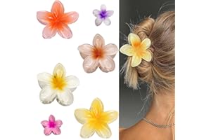 QZKJQDD 6 sztuk spinek do włosów w kształcie kwiatu, 6 sztuk, antypoślizgowe damskie spinki do włosów, antypoślizgowe spinki do włosów, grube spinki do włosów