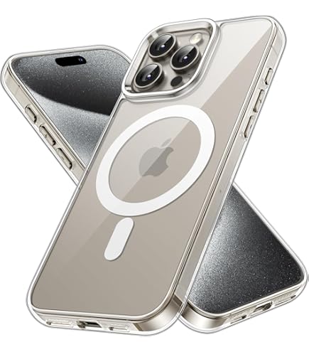 MOSNOVO Cover per iPhone 15 Pro Max Max - Custodia Trasparente Sottile Antiurto in TPU+PC per Telefono [Protezione Caduta da 6,6 Piedi/Anti-Peel] - Drago Bianco