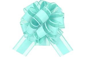 Lilbitty Lot de 5 nœuds pour cadeau - Grand nœud - Grand nœud - Grand nœud à tirer