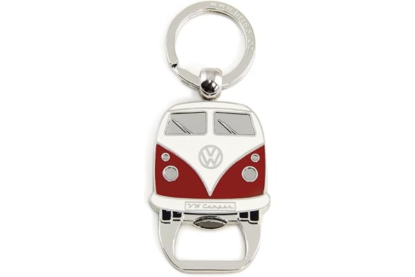 BRISA VW Collection Porteclés avec ouvrebouteille de bière Accessoire de trousseau avec anneau Porteclés