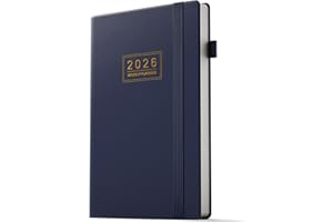 TDOLISSTE - Agenda 2026 Semana Vista, Escolar Planificador Semanal A5, 12 Meses Enero 2026 - Diciembre 2026, Semana Vista Horizontal Azul