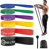 POWER GUIDANCE Bandas Elasticas Musculacion [Set of 6], Gomas Elasticas Musculacion Cintas Elasticas Musculacion con Bolsa de