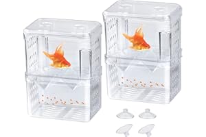 Guador Lot 2 boîtes d'élevage acrylique multifonctionnelles flottantes Taille L