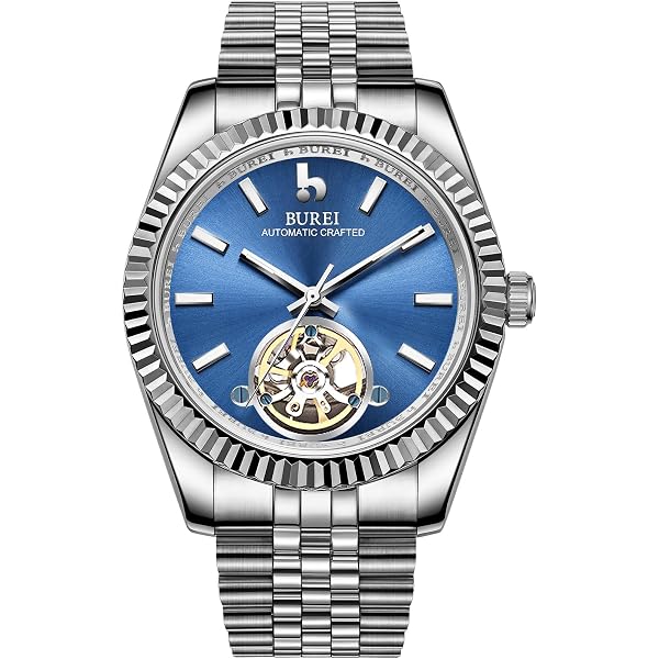 Montre Automatique Burei Pour Homme - Occasion, Avec Boîte Et Papiers, Mouvement Mécanique, Style Classique